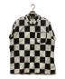 RRL（ダブルアールエル）の古着「パッチワークオープンカラーシャツ」｜ブラック×ホワイト