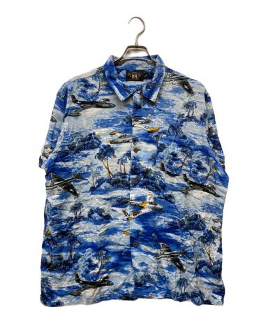 RRL ダブルアールエル アロハシャツ リボン 花柄 レーヨン100% RRL ダブルアールエル アロハシャツ リボン 花柄 レーヨン100% RRL