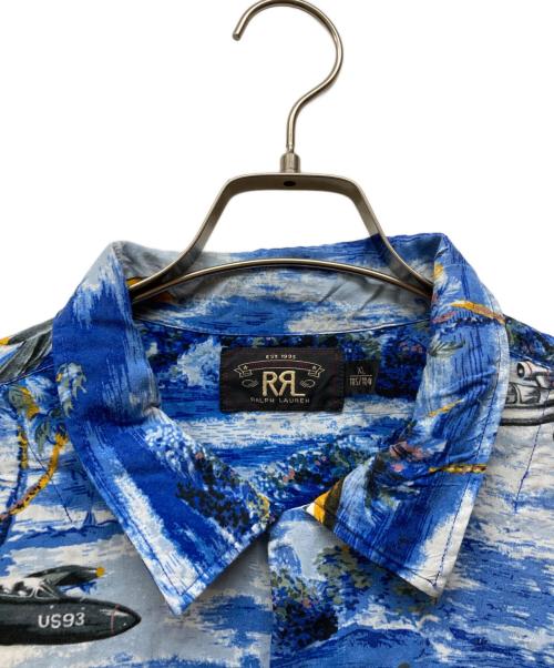 RRL（ダブルアールエル）RRL (ダブルアールエル) キャンプアロハシャツ ブルー サイズ:XLの古着・服飾アイテム