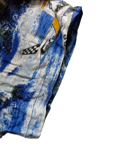 RRL（ダブルアールエル）RRL (ダブルアールエル) キャンプアロハシャツ ブルー サイズ:XLの古着・服飾アイテム