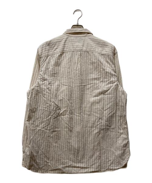 RRL（ダブルアールエル）RRL (ダブルアールエル) CALICO STRIPE SHIRT ホワイト サイズ:XLの古着・服飾アイテム