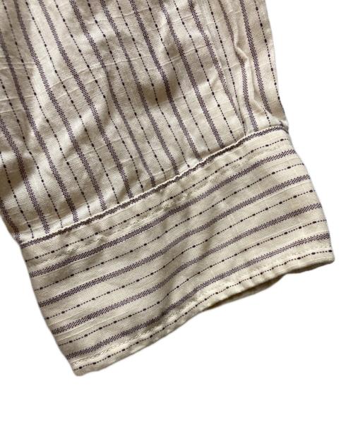 RRL（ダブルアールエル）RRL (ダブルアールエル) CALICO STRIPE SHIRT ホワイト サイズ:XLの古着・服飾アイテム
