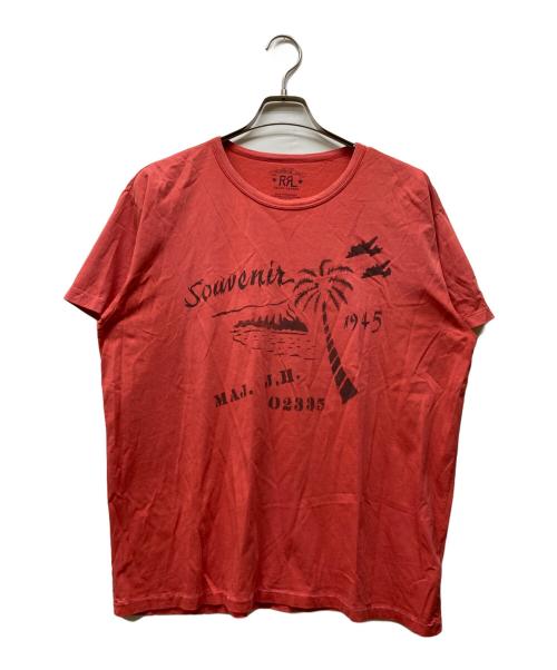 RRL（ダブルアールエル）RRL (ダブルアールエル) プリントカットソー レッド サイズ:XLの古着・服飾アイテム