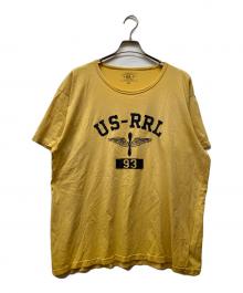 RRL（ダブルアールエル）の古着「フロッキープリントTシャツ」｜イエロー