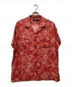 RRLダブルアールエル）の古着「レーヨン ペイズリーアロハシャツ」｜ホワイト×レッド