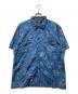 RRL（ダブルアールエル）の古着「タトゥーアートオープンカラーコットンシャツ」｜インディゴ