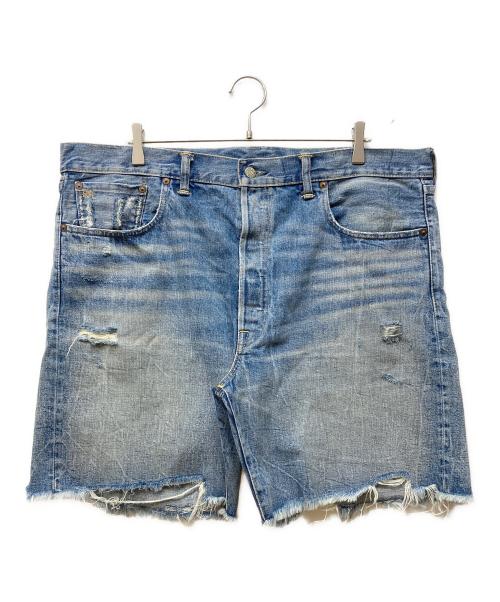 RRL（ダブルアールエル）RRL (ダブルアールエル) CUT OFF DENIM SHORTS ブルー サイズ:38の古着・服飾アイテム
