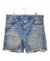 RRL（ダブルアールエル）の古着「CUT OFF DENIM SHORTS」｜ブルー