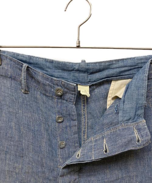 RRL（ダブルアールエル）RRL (ダブルアールエル) リネンショーツ ブルー サイズ:36の古着・服飾アイテム