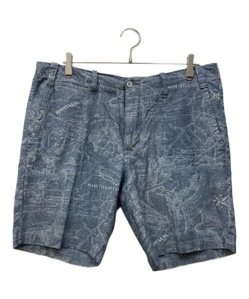 POLO RALPH LAUREN（ポロ・ラルフローレン）POLO RALPH LAUREN (ポロ・ラルフローレン) 総柄ハーフパンツ ブルー サイズ:36の古着・服飾アイテム