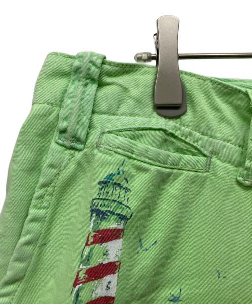 POLO RALPH LAUREN（ポロ・ラルフローレン）POLO RALPH LAUREN (ポロ・ラルフローレン) カジキプリントハーフパンツ グリーン サイズ:36の古着・服飾アイテム