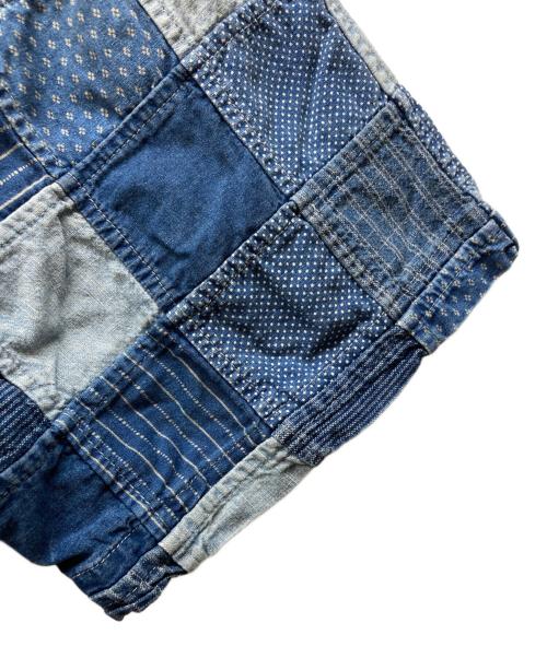 RRL（ダブルアールエル）RRL (ダブルアールエル) インディゴパッチワークショートスリーブシャツ インディゴ サイズ:XLの古着・服飾アイテム