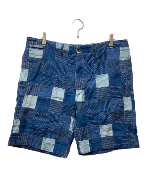 RRL（ダブルアールエル）RRL (ダブルアールエル) パッチワークインディゴショーツ インディゴ サイズ:36の古着・服飾アイテム