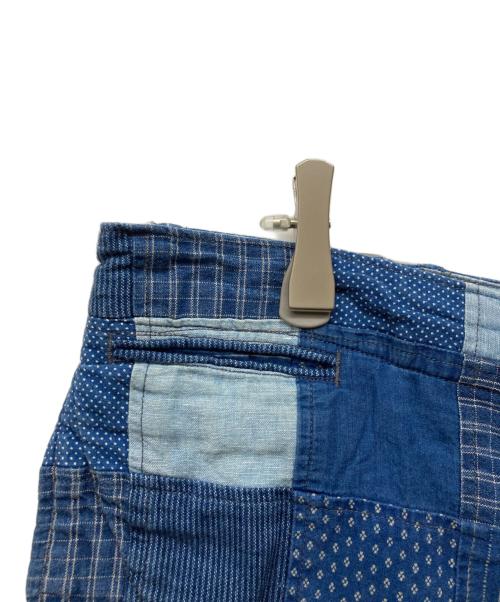 RRL（ダブルアールエル）RRL (ダブルアールエル) パッチワークインディゴショーツ インディゴ サイズ:36の古着・服飾アイテム