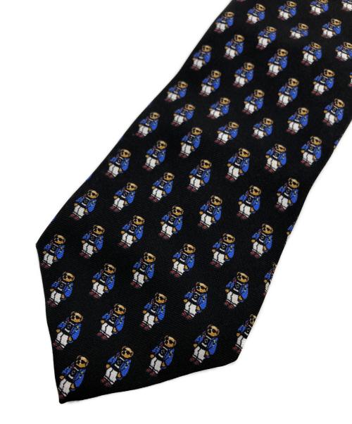 POLO RALPH LAUREN（ポロ・ラルフローレン）POLO RALPH LAUREN (ポロ・ラルフローレン) ポロベアーネクタイ ブラック サイズ:なしの古着・服飾アイテム