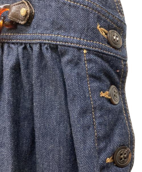 BURBERRY BLUE LABEL（バーバリー ブルー レーベル）BURBERRY BLUE LABEL (バーバリー ブルー レーベル) デニムノースリーブワンピース ブルー サイズ:38の古着・服飾アイテム