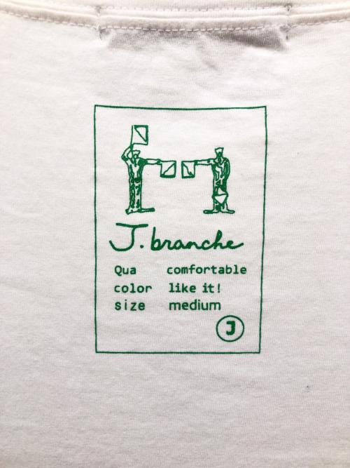 J.branche（ジェイブランシェ）J.branche (ジェイブランシェ) プリントTシャツ ホワイト サイズ:38の古着・服飾アイテム