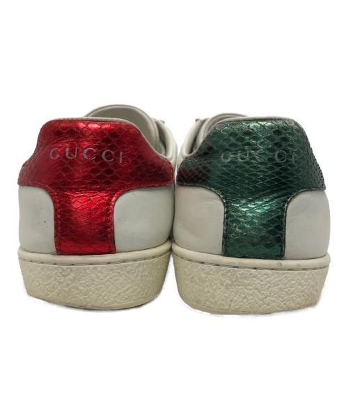 GUCCI（グッチ）GUCCI (グッチ) シェリーラインローカットスニーカー ホワイト サイズ:36 1/2の古着・服飾アイテム