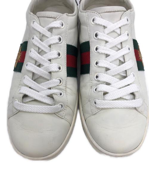 GUCCI（グッチ）GUCCI (グッチ) シェリーラインローカットスニーカー ホワイト サイズ:36 1/2の古着・服飾アイテム