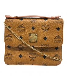 MCM（エムシーエム）の古着「チェーンショルダーバッグ」｜ブラウン
