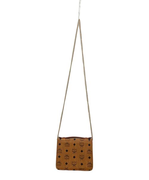 MCM（エムシーエム）MCM (エムシーエム) チェーンショルダーバッグ ブラウンの古着・服飾アイテム
