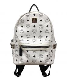 MCM（エムシーエム）の古着「スタッズリュック」｜ホワイト
