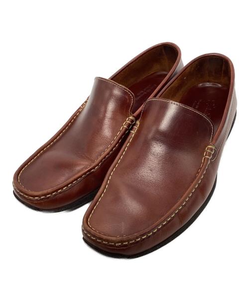 PARABOOT（パラブーツ）PARABOOT (パラブーツ) レザーモカシンシューズ ブラウン サイズ:サイズ表記無しの古着・服飾アイテム