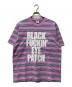 BlackEyePatch（ブラックアイパッチ）の古着「BFEP Striped Tee」｜ピンク