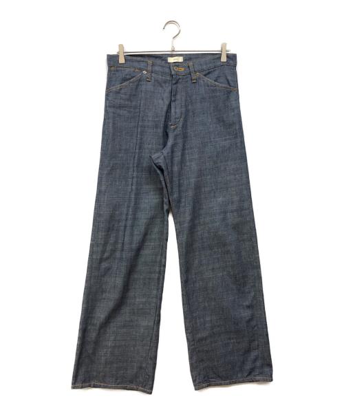 steaf（スティーフ）STEAF (スティーフ) ワイドデニムパンツ ブルー サイズ:Mの古着・服飾アイテム
