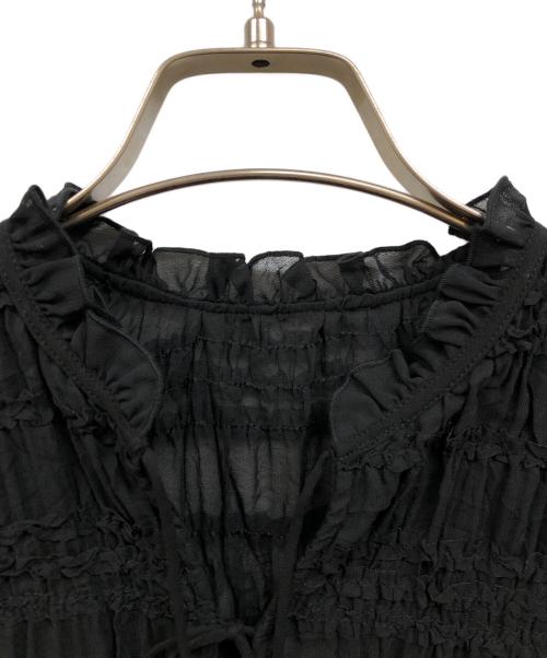 COCODEAL（ココディール）COCODEAL (ココディール) ティアードリボンブラウス ブラック サイズ:2 未使用品の古着・服飾アイテム