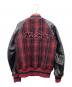 max fritz (マックスフリッツ) レザー切替スタジャン レッド×ブラック サイズ:48：10000円