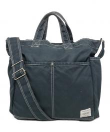 PORTER（ポーター）の古着「FAVOR SHOULDER TOTE BAG」｜ネイビー