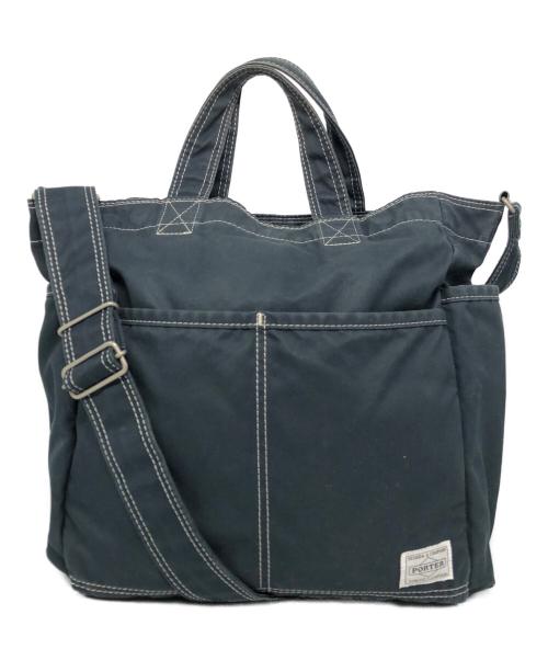 PORTER（ポーター）PORTER (ポーター) FAVOR SHOULDER TOTE BAG ネイビーの古着・服飾アイテム