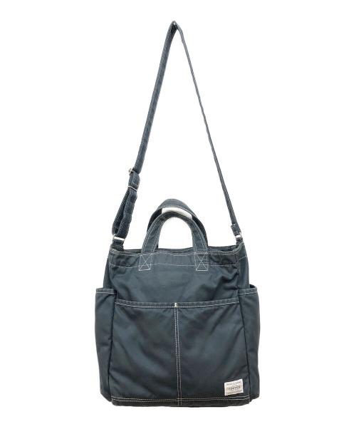 PORTER（ポーター）PORTER (ポーター) FAVOR SHOULDER TOTE BAG ネイビーの古着・服飾アイテム