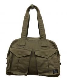 PORTER（ポーター）の古着「LOVE&PEACE BOSTON BAG」｜カーキ