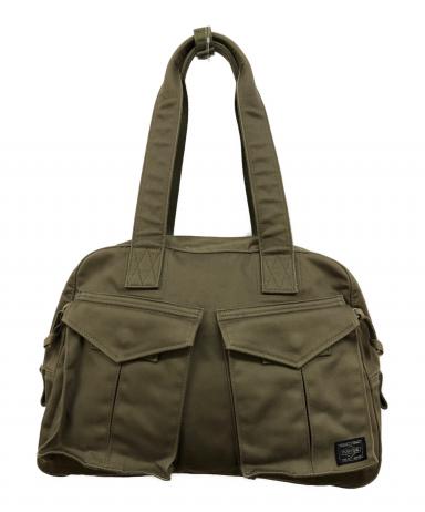 ② PORTER ポーター オリーブ ラブアンドピース ボストン S 廃盤 レア 中古・古着通販】PORTER (ポーター) LOVE&PEACE BOSTON BAG カーキ