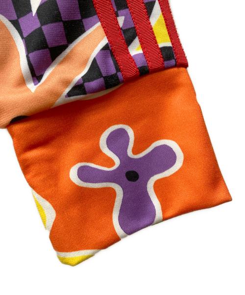 adidas Originals（アディダスオリジナル）adidas originals (アディダスオリジナル) JEREMY SCOTT (ジェレミー スコット) ジェレミースコット フローラル ジャージトップ オレンジ サイズ:Oの古着・服飾アイテム