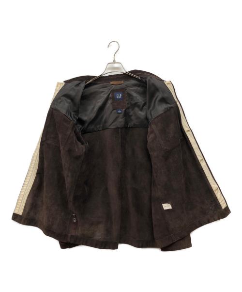 GAP（ギャップ）GAP (ギャップ) スウェードシャツジャケット ブラウン サイズ:Lの古着・服飾アイテム