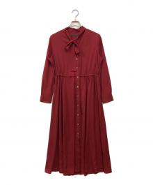 23区（ニジュウサンク）の古着「ボウタイワンピース」｜レッド