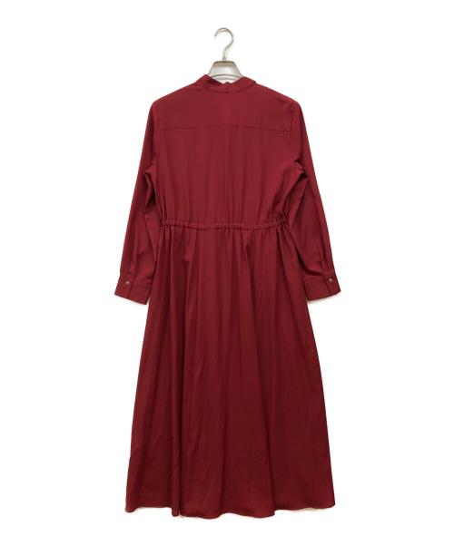 23区（ニジュウサンク）23区 (ニジュウサンク) ボウタイワンピース レッド サイズ:40の古着・服飾アイテム
