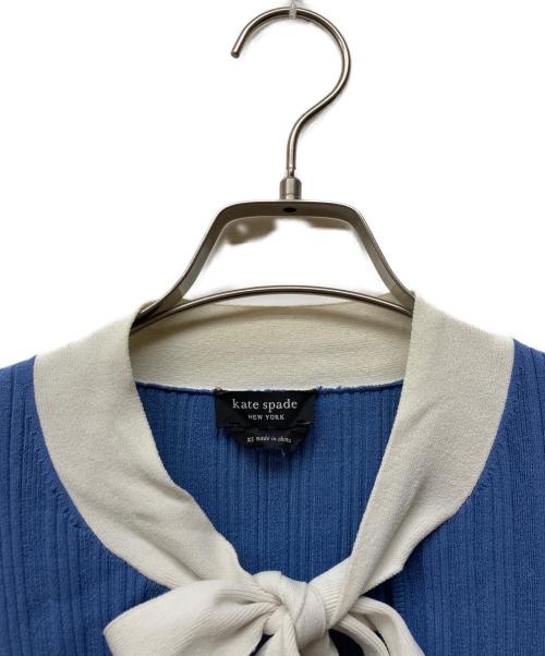 Kate Spade（ケイトスペード）Kate Spade (ケイトスペード) 半袖ニット ブルー サイズ:XSの古着・服飾アイテム