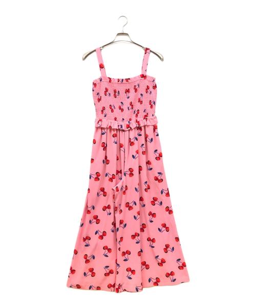 Kate Spade（ケイトスペード）Kate Spade (ケイトスペード) Cherry Toss Jumpsuit ピンク サイズ:Sの古着・服飾アイテム