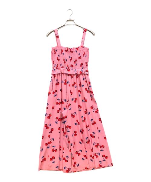 Kate Spade（ケイトスペード）Kate Spade (ケイトスペード) Cherry Toss Jumpsuit ピンク サイズ:Sの古着・服飾アイテム