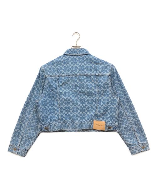 COACH（コーチ）COACH (コーチ) シグネチャーデニム ジャケット ブルー サイズ:Lの古着・服飾アイテム