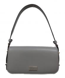 Kate Spade（ケイトスペード）の古着「リブスモールイーストウエストショルダーバッグ」｜グレー