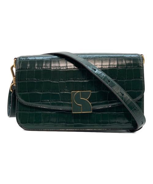 Kate Spade（ケイトスペード）Kate Spade (ケイトスペード) コタ クロコエンボス ミディアム コンバーチブル ショルダーバッグ グリーンの古着・服飾アイテム