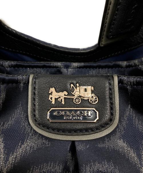COACH（コーチ）COACH (コーチ) マディソン ハンドバッグ ネイビーの古着・服飾アイテム