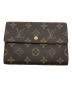 LOUIS VUITTON（ルイ ヴィトン）の古着「三つ折り財布」｜ブラウン