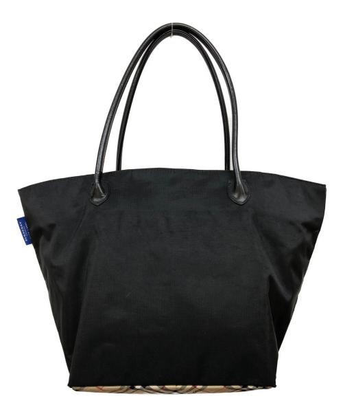 BURBERRY BLUE LABEL（バーバリー ブルー レーベル）BURBERRY BLUE LABEL (バーバリー ブルー レーベル) トートバッグ ブラックの古着・服飾アイテム