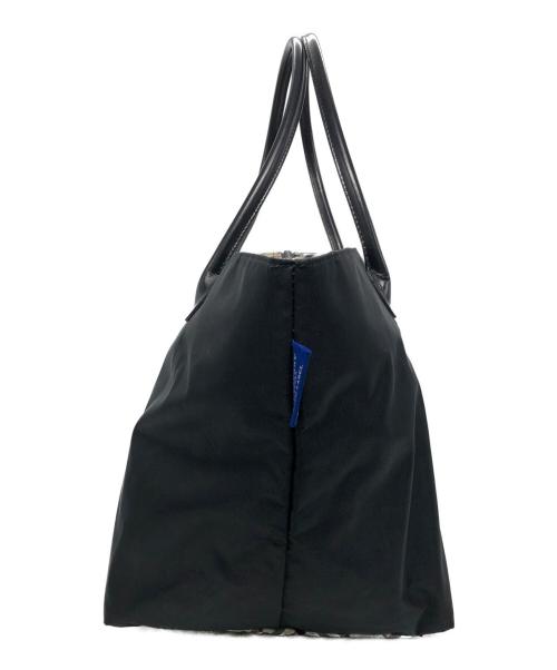 BURBERRY BLUE LABEL（バーバリー ブルー レーベル）BURBERRY BLUE LABEL (バーバリー ブルー レーベル) トートバッグ ブラックの古着・服飾アイテム